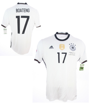 Adidas Germany jersey 17 Jérôme Boateng Euro 2016 home men's XL