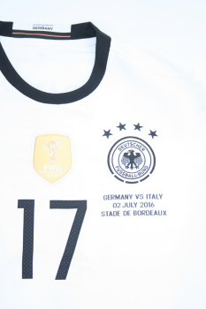 Adidas Germany jersey 17 Jérôme Boateng Euro 2016 home men's XL