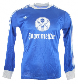 Adidas Eintracht Braunschweig Trikot 1980 Jägermeister Blau Away Herren M (5/6)