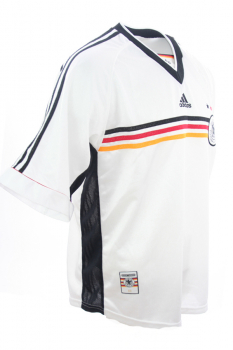 Adidas Deutschland Trikot 4 Kohler 9 Kirsten 10 Hässler uvm. WM 1998 98 DFB Heim Weiß Herren S, M, L oder XL & Kinder