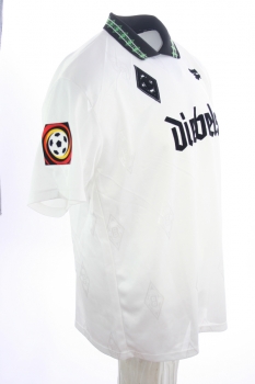 Reebok Borussia MönchenGladbach jersey 9 Martin Dahlin 1995/96 away white Diebels men's XL