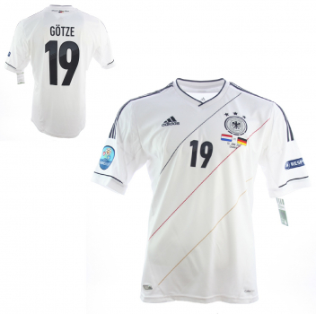 Adidas Deutschland Trikot 19 Mario Götze Euro 2012 Heim DFB Herren S/M oder L