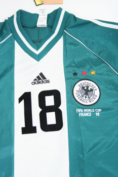 Adidas Deutschland Trikot 18 Jürgen Klinsmann WM 1998 Away DFB NEU Herren L