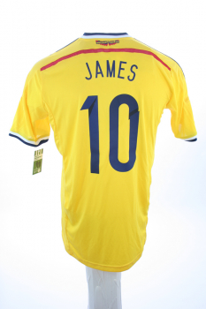 Adidas Columbia Jersey 10 James Rodriguez WC 2014 Home yellow NEW men's XL