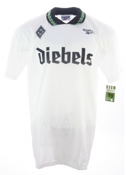 Reebok Borussia Mönchengladbach Trikot 10 Stefan Effenberg 1995/96 BMG Weiß M/XL