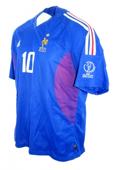 Adidas Frankreich Trikot 10 Zinedine Zidane WM 2002 Heim NEU Matchworn Herren XL