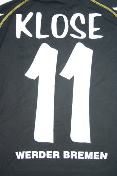 Kappa SV Werder Bremen Trikot 11 Miroslav Klose 2006/07 schwarz event we-win Herren S oder M oder Kinder 164-176 cm