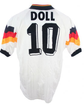 Adidas Deutschland Trikot 10 Thomas Doll 1992 EM Euro 92 Heim Weiß DfB Herren XL