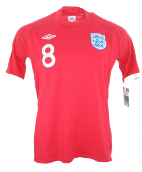 Umbro England Trikot 8 Frank Lampard WM 2010 away rot Herren M/L