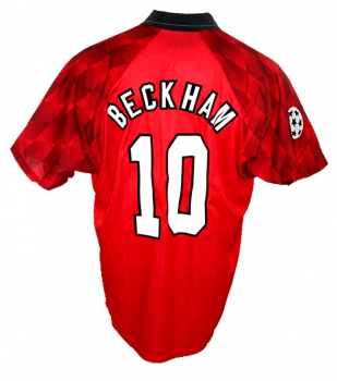 Umbro Manchester United Trikot 10 David Beckham 1996/97 sharp UEFA CL Heim Herren XL