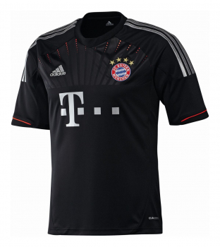 Adidas FC Bayern München Trikot 14 Claudio Pizarro 2012/13 auswärts schwarz Herren XL