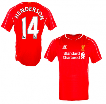 Warrior FC Liverpool Trikot 14 Jordan Henderson 2014/15 Heim Herren XL