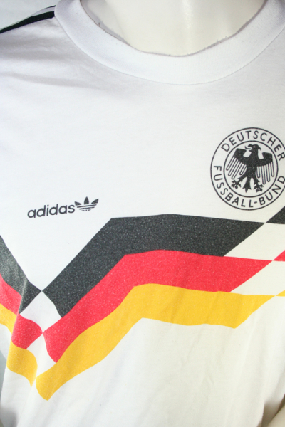 Adidas Alemania camiseta maillot 1990 90 blanco senor S-M = 176 cm