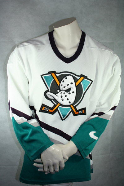 Nike Anaheim Mighty Ducks Trikot NHL Eishockey Weiß Movie Herren S/M/L/XL/XXL