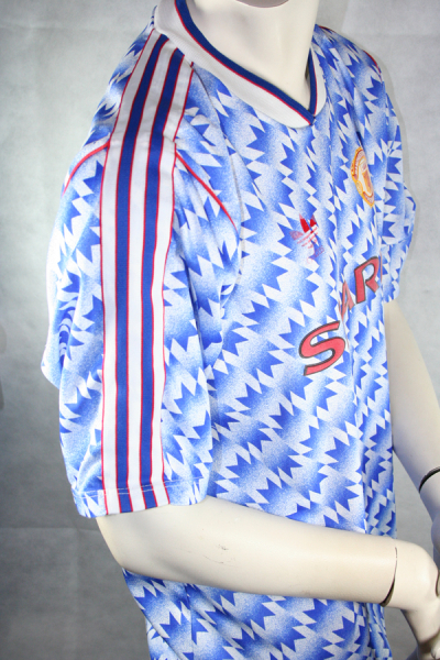 Adidas Manchester United Trikot 1990 1991 1992 Sharp Blau Herren XL