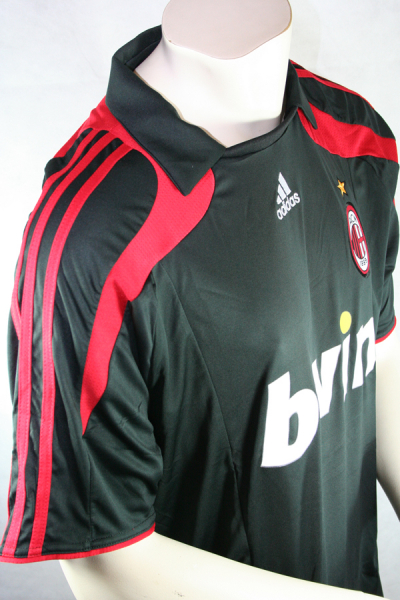 Adidas AC Milan jersey 11 Alberto Gilardino 2007/2008 away black Bwin men's XL