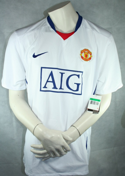 Nike Manchester United Trikot 7 Cristiano Ronaldo 2008/09 AIG Neu Weiß Herren XL