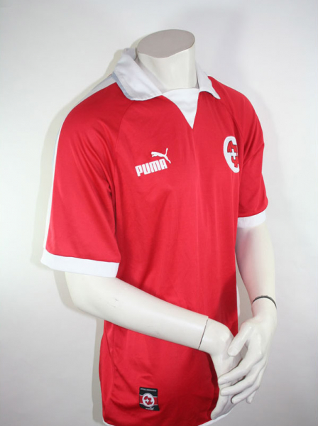 Schweiz Trikot der Fußball Puma Rot Größe XL 2004 EM Qualifikation
