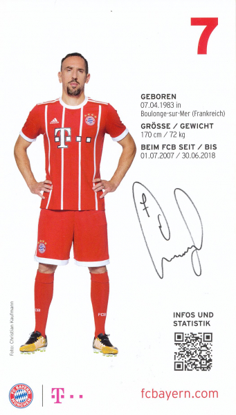 Adidas FC Bayern München Trikot 7 Franck Ribery 2017/18 Heim Herren 3XL/XXXL