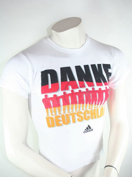 Adidas Danke Deutschland T-shirt WM 2006 Teamgeist 82 Mio Damen M (38/40)