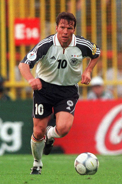 Adidas Deutschland Trikot 10 Lothar Matthäus Euro 2000 DFB Heim weiß Herren 176cm