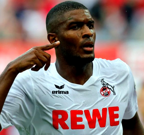 Erima 1.FC Köln/colonia camiseta 27 Anthony Modeste 2016/17 REWE blanco senor M
