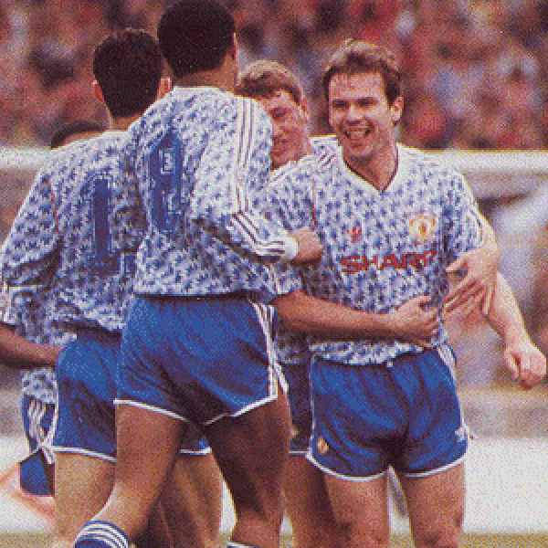 Adidas Manchester United Trikot 1990 1991 1992 Sharp Blau Herren XL