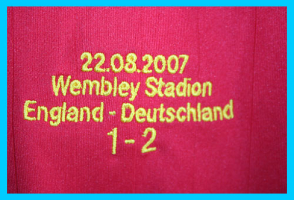 Adidas Deutschland Trikot 2006 11 Klose 13 Ballack 20 Podolski England Wembley 1-2 DFB Rot Herren M