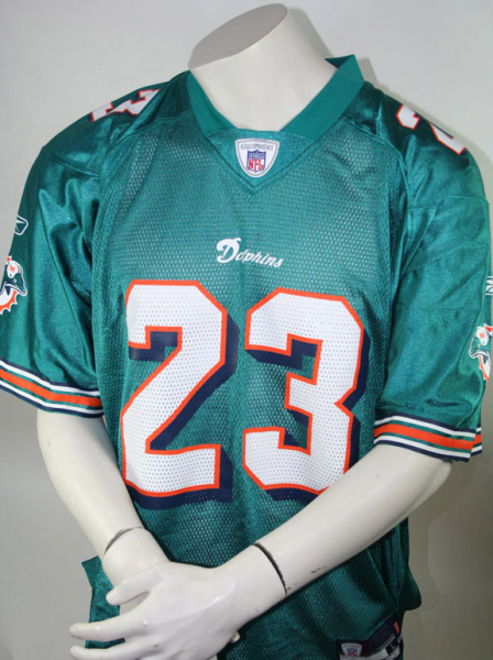 Miami Dolphins NFL Reebok Jersey 23 Brown size Large Authentic