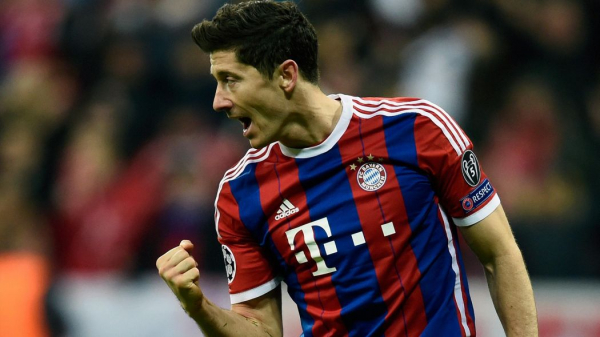 Adidas FC Bayern München Jersey 9 Robert Lewandowski 2014/15 new men's M or L