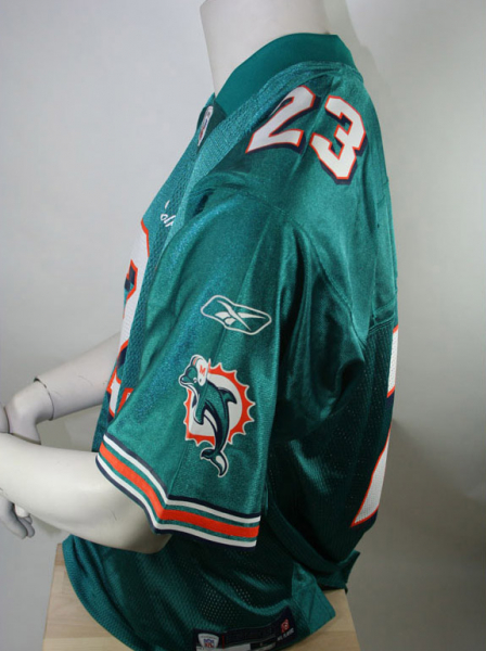 Miami Dolphins NFL Reebok Jersey 23 Brown size Large Authentic