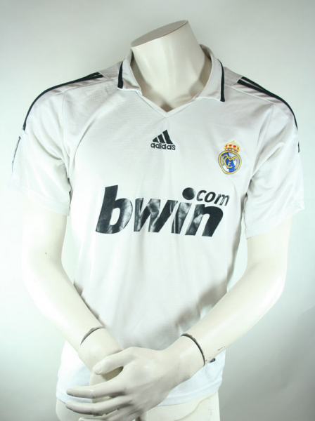 Adidas Real Madrid Trikot 2008/09 17 Ruud Van Nistelrooy Bwin weiß Herren XL