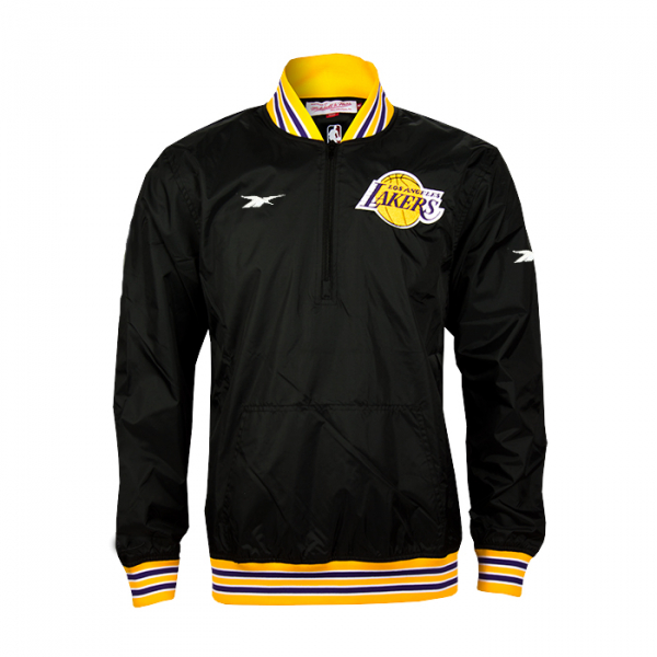 Reebok Los Angeles Lakers chaqueta LA NBA L.A negro 1/4 ipper zip senor L