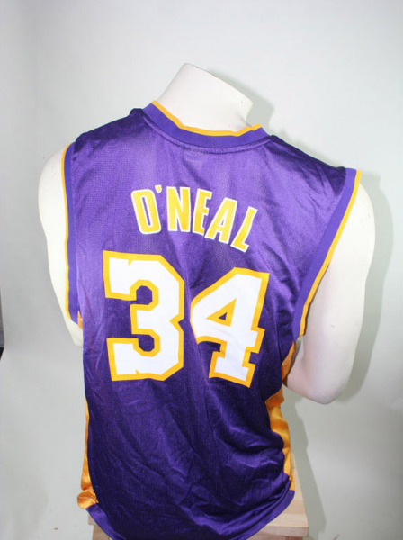 Reebok L.A Los Angelas Lakers Trikot 34 Shaquille O'Neil NBA blau Away Herren M