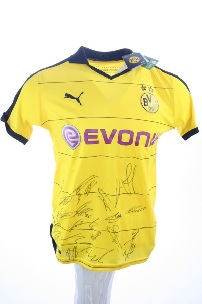 Puma Borussia Dortmund Trikot 17 Pierre-Emerick Aubameyang 2015/16 Heim BVB Neu Team signiert Herren M