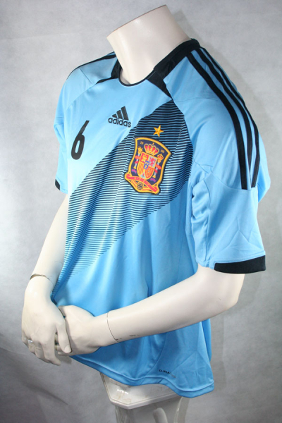 Adidas Spain jersey 6 Andrés Iniesta Euro 2012 away men's S/M/L/XL/XXL