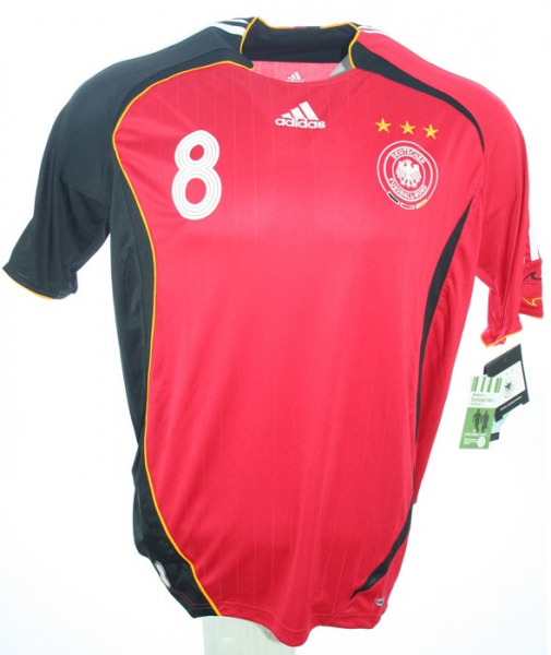 Adidas Alemania camiseta 8 Thorsten Frings 2006 Rojo away nuevo senor L