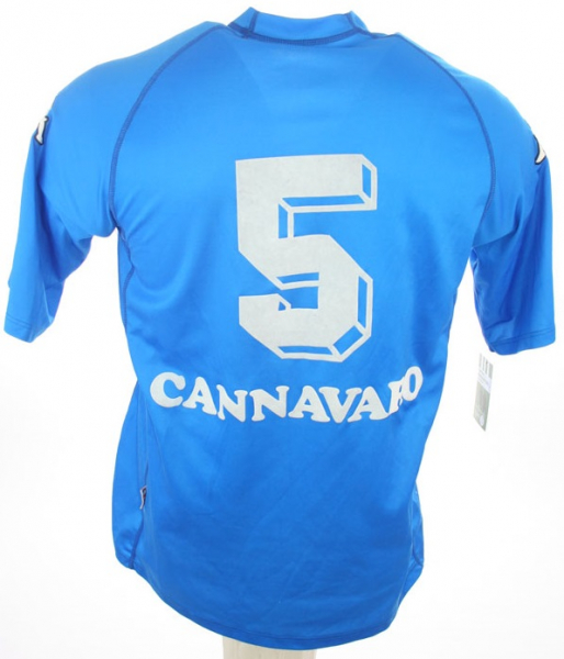 Kappa Italia Camiseta Italia5 Fabio Cannavaro 2000 home azul senor XL