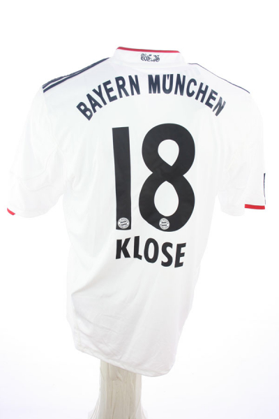 Adidas FC Bayern München Trikot 18 Klose 2010/11 auswärts weiß Liga total Herren XL