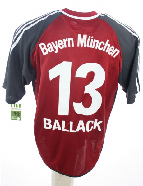 Adidas FC Bayern München Trikot 13 Michael Ballack 2002/03 Herren 2XL/XXL (B-ware T-Mobile defekt)