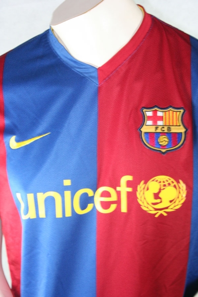 Nike FC Barcelona Trikot 5 Carles Puyol 2006/07 Heim Unicef Herren XL