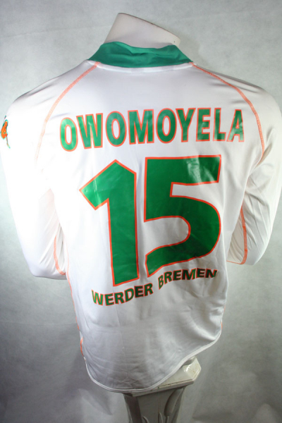 Kappa SV Werder Bremen Trikot 15 Patrick Owomoyela 2005/06 Kik Matchworn Langarm Herren XL