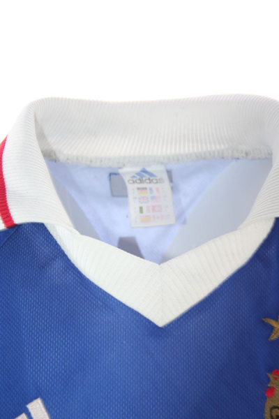 Adidas Frankreich Trikot 10 Zinedine Zidane WM 1998 heim blau Herren M oder XL