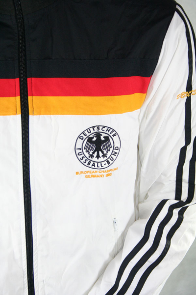 Adidas Alemania chaqueta TT 1980 Euro blanco señor XL