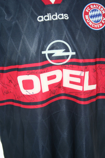 Adidas FC Bayern München Trikot 5 Thomas Helmer 1997-1999 Signiert Opel Herren XL