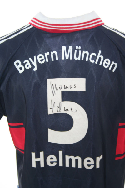 Adidas FC Bayern München Trikot 5 Thomas Helmer 1997-1999 Signiert Opel Herren XL