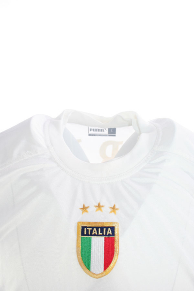Puma Italien Trikot 21 Andrea Pirlo Euro 2004 Away weiß Herren XL