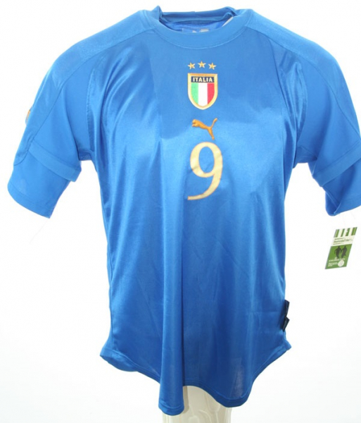 Puma Italia camiseta 9 Christian Vieri Eur 2004 senor XL