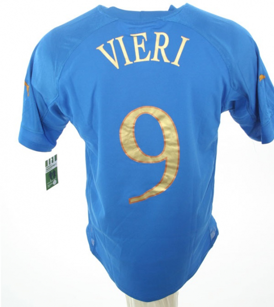 Puma Italia camiseta 9 Christian Vieri Eur 2004 senor XL
