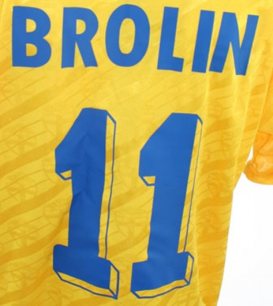 Adidas Schweden Trikot 11 Tomas Brolin 1994 WM USA Herren S(M) oder XL
